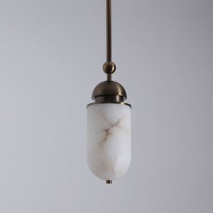 Lumiesta-romalux-lampa-wiszca-nowoczesna-alabastrowa-brzowo-biaa-do-salonu-15x35cm-7.jpg RomaLux - Lampa wisząca nowoczesna, alabastrowa brązowo-biała do salonu Ø15x35cm