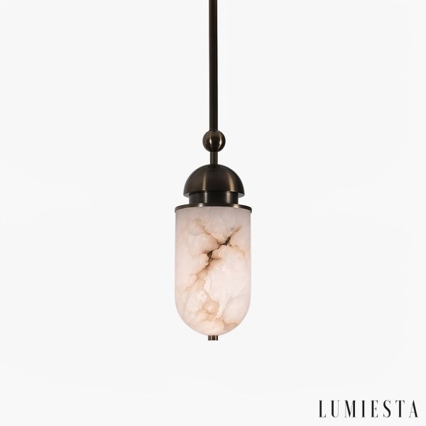 Lumiesta-romalux-lampa-wiszca-nowoczesna-alabastrowa-brzowo-biaa-do-salonu-15x35cm-8.jpg RomaLux - Lampa wisząca nowoczesna, alabastrowa brązowo-biała do salonu Ø15x35cm