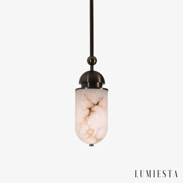 Lumiesta-romalux-lampa-wiszca-nowoczesna-alabastrowa-brzowo-biaa-do-salonu-15x35cm-9.jpg RomaLux - Lampa wisząca nowoczesna, alabastrowa brązowo-biała do salonu Ø15x35cm