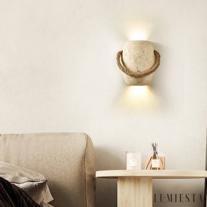 Lumiesta-romara-lampa-wiszca-trawertynowa-ta-ze-sznurem-konopnym-nad-st-16x20cm-4.jpg Romara - Lampa wisząca trawertynowa żółta ze sznurem konopnym nad stół Ø16x20cm