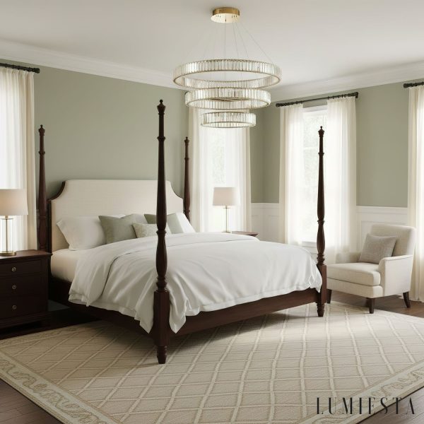 Rubinia - Lampa wisząca kryształowa, złota do salonu Ø40/60/80/100 cm