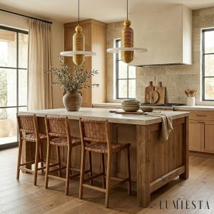 Scalara - Lampa wisząca loftowa czarno-biała z alabastrem do salonu, Ø28/40 cm