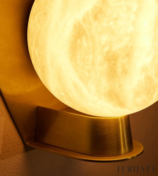 Sienaria - Lampa sufitowa alabastrowa, brązowo-biała do salonu, Ø16x21 cm