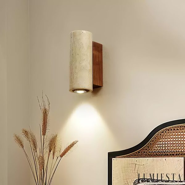 Lumiesta-sloneva-kinkiet-trawertynowy-orzechowy-do-salonu-i-sypialni-7x23-cm-1.jpg Sloneva - Kinkiet trawertynowy, orzechowy, do salonu i sypialni, Ø7x23 cm