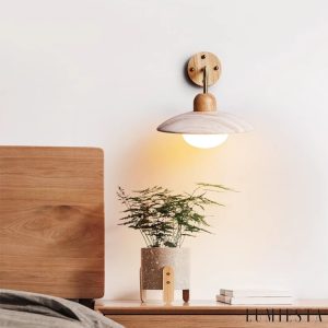 Veronix - Kinkiet nowoczesny trawertynowy złoty do salonu i sypialni Ø25x20cm