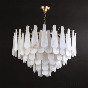 Lumiesta-vesparis-lampa-wiszca-glamour-mosina-z-alabasterem-do-salonu-5580-cm-5.jpg Vesparis - Lampa wisząca glamour mosiężna z alabasterem do salonu, Ø55/80 cm