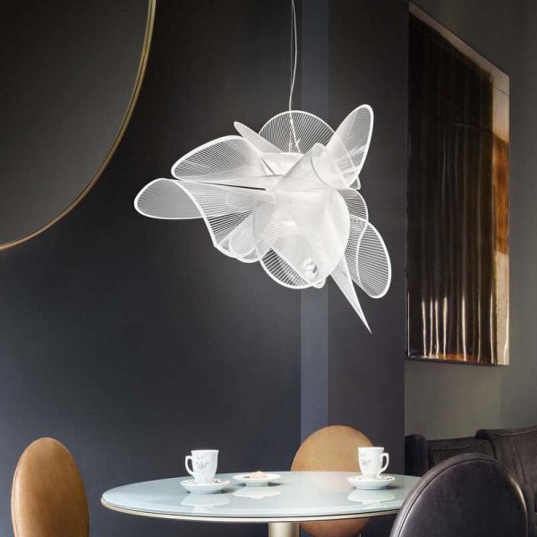 Lampa wisząca Mesh Cloud przezroczysta stylowa elegancja