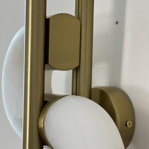 Dolly - Alabaster - lampa ścienna alabaster+metal 40/60cm