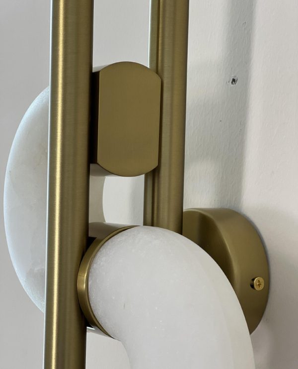 Dolly - Alabaster - lampa ścienna alabaster+metal 40/60cm