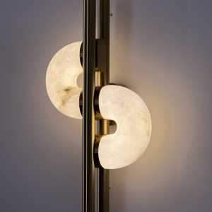 Dolly - Alabaster - lampa ścienna alabaster+metal 40/60cm