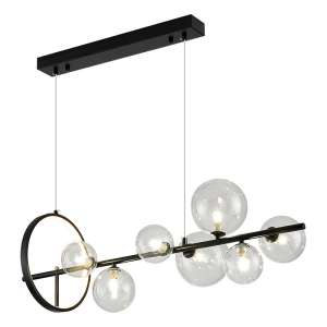 Stamj - Lampa wisząca liniowa z kulami szklanymi nowoczesny design