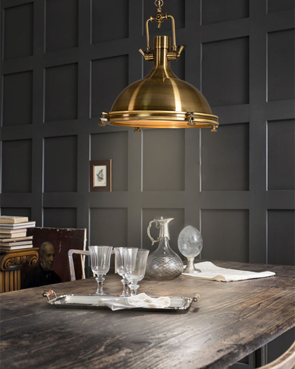 Metalowa lampa wisząca industrialna w stylu country