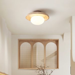 Travertine Lunaro - Lampa sufitowa w beżowym kolorze 25cm