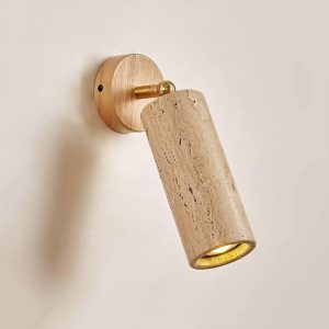 Travertine-Mireille-Wall-Lamp-Vidirlighting3_14.jpg Mireille - Lampa ścienna z trawertynu w stylu nowoczesnym, Ø8cm, kinkiet cylindryczny, 1-punktowy