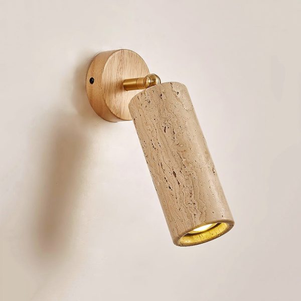 Travertine-Mireille-Wall-Lamp-Vidirlighting3_14.jpg Mireille - Lampa ścienna z trawertynu w stylu nowoczesnym, Ø8cm, kinkiet cylindryczny, 1-punktowy