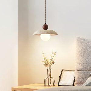 Travertine-Soluna-Pendant-Light-Vidirlighting3_13.jpg Lampa wisząca trawertyn z drewnianą kulą 25x20cm beż orzech