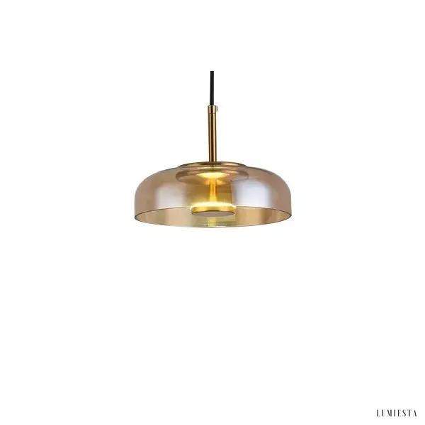 Klasyczna szklana lampa wisząca w minimalistycznym stylu