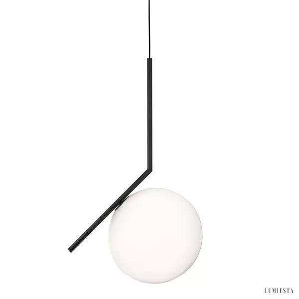 Lampa wisząca IC Lights z szklaną kulą w eleganckim stylu