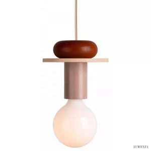 Kolorowa Lampa Wisząca Junit Drewniane Kształty