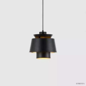 Lampy wiszące Uti w stylu retro z metalowymi kloszami