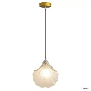 Nowoczesna lampa wisząca muszla Seashell Pearl do salonu