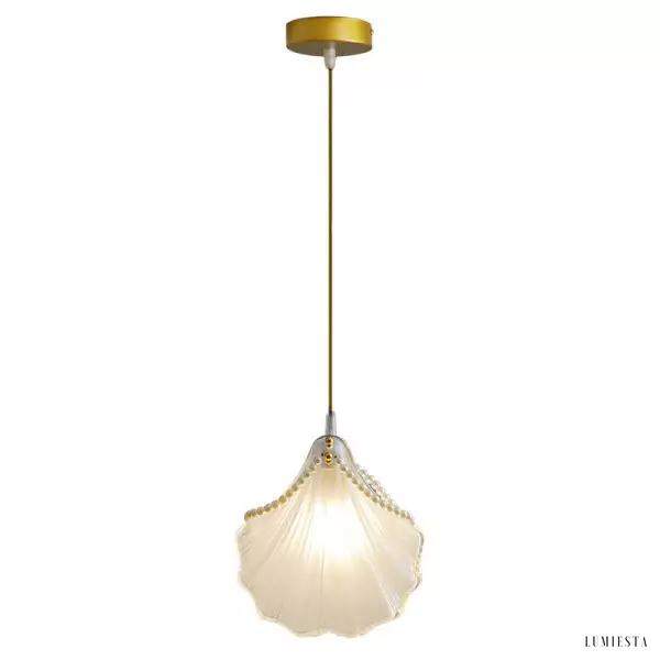Nowoczesna lampa wisząca muszla Seashell Pearl do salonu