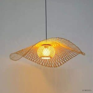 Pleciona lampa wisząca w stylu Zen