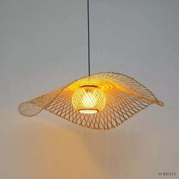 Pleciona lampa wisząca w stylu Zen