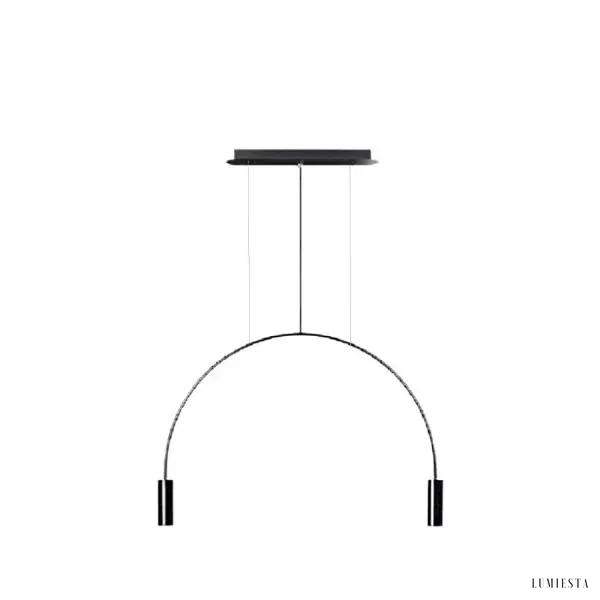 Lampa wisząca Min elegancka z łukowymi ramionami LED