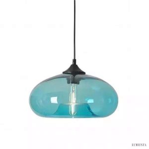 Lampa wisząca Art Deco w skandynawskim stylu szkło 28 cm