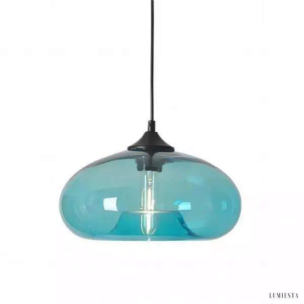 Lampa wisząca Art Deco w skandynawskim stylu szkło 28 cm