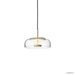 Lampa wisząca Plum szklana elegancka z modułem LED