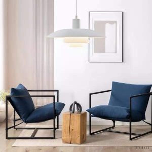 Trójwarstwowa lampa wisząca z aluminiowymi kloszami 40 cm