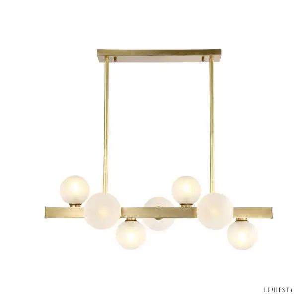 Lampa wisząca Ballo w stylu nordyckim z kulami szklanymi