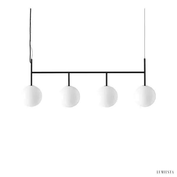 Lampa wisząca Lappio z opalowym szkłem w stylu nowoczesnym