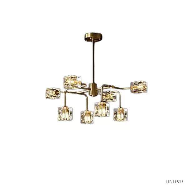 Lampa sufitowa kryształowa w stylu minimalistycznym