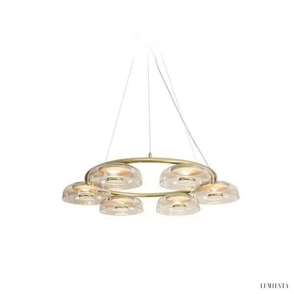 Lampa wisząca Blossi w stylu nowoczesnym z sześcioma źródłami światła