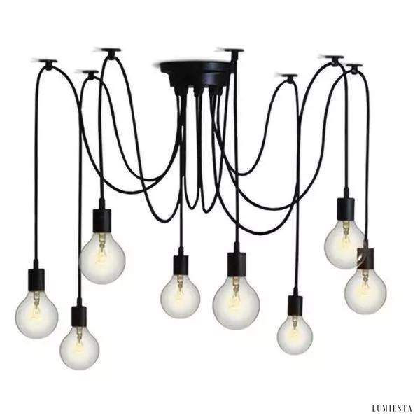 Lampa sufitowa typu Spider nowoczesna industrialna z regulacją