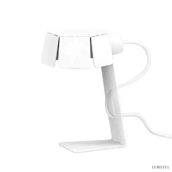 Minimalistyczna lampa biurkowa Object 3 z metalu