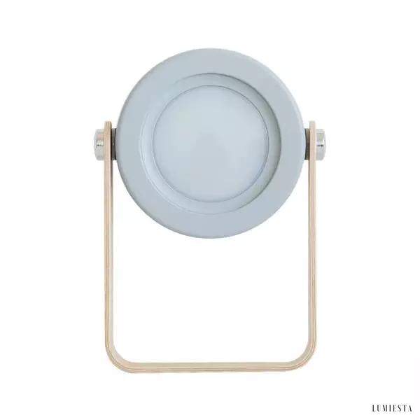 Nowoczesna przenośna lampa LED w stylu skandynawskim