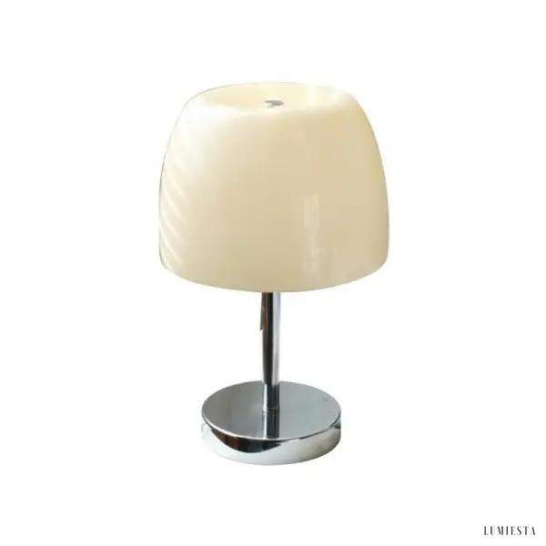 Minimalistyczna lampa stołowa Bauhaus z kolorowym kloszem