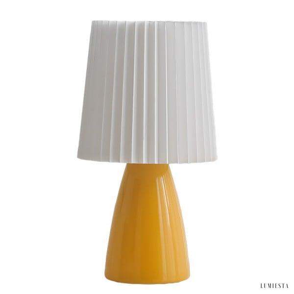 Nowoczesna urocza lampa stołowa plisowana w trzech kolorach