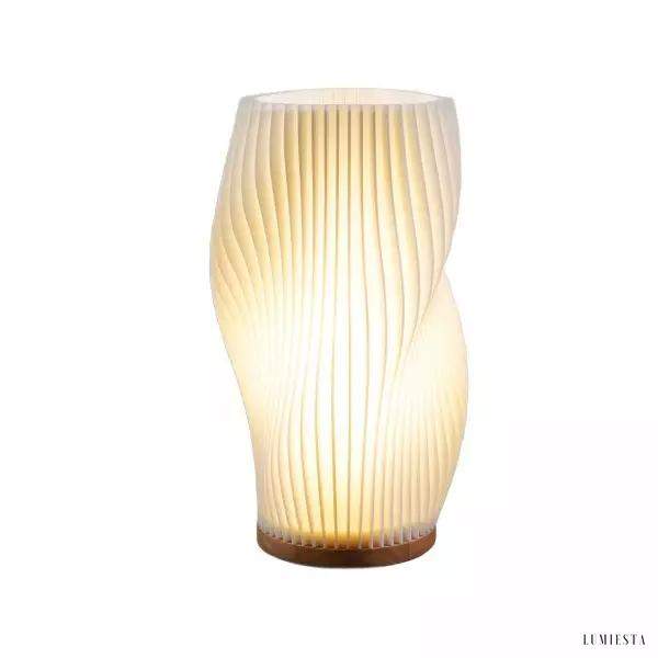 Nowoczesna lampka nocna z 3D wydruku elegancki styl minimalistyczny