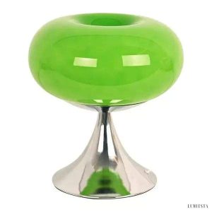 Lampa nocna Apple Glass w stylu Bauhaus z okrągłym kloszem