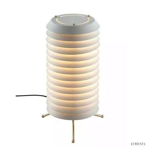 Lampa stołowa Maija z metalowymi dyskami w stylu skandynawskim