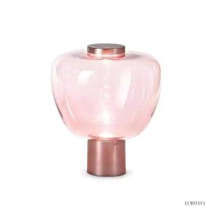 Lampka stołowa RIFLESSO szklana w kształcie bąbelka