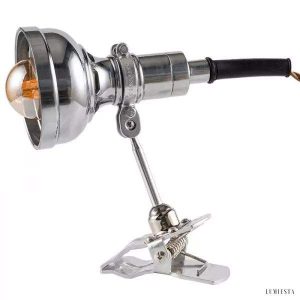 Retro lampa klipsowa industrialna w stylu retro