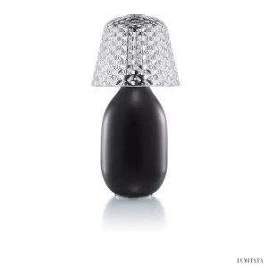 Lampa stołowa Candy Light z kryształowym kloszem elegancka