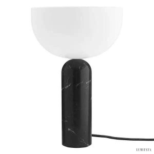 Lampa stołowa Kizu minimalistyczna z geometrycznym kloszem