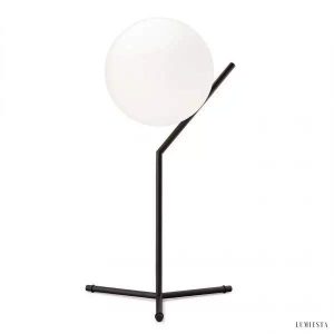 Lampa stołowa IC Lights z opalizującą kulą i regulacją